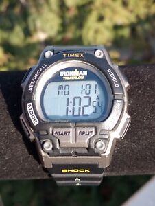 Timex T5K195 Men's Ironman Shock 30-Lap Resin Watch Alarm Shock Indiglo Chrono
