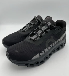 ON Running Cloudmonster Shoes Black Magnet New Workout Gym US Mens Size W6.5 - Picture 1 of 10
