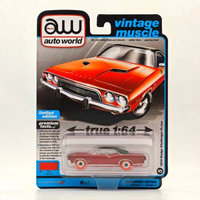 CHASE Auto World 1:64 1967 Pontiac GTO modelos diecast coche rojo Foto 1 de 4