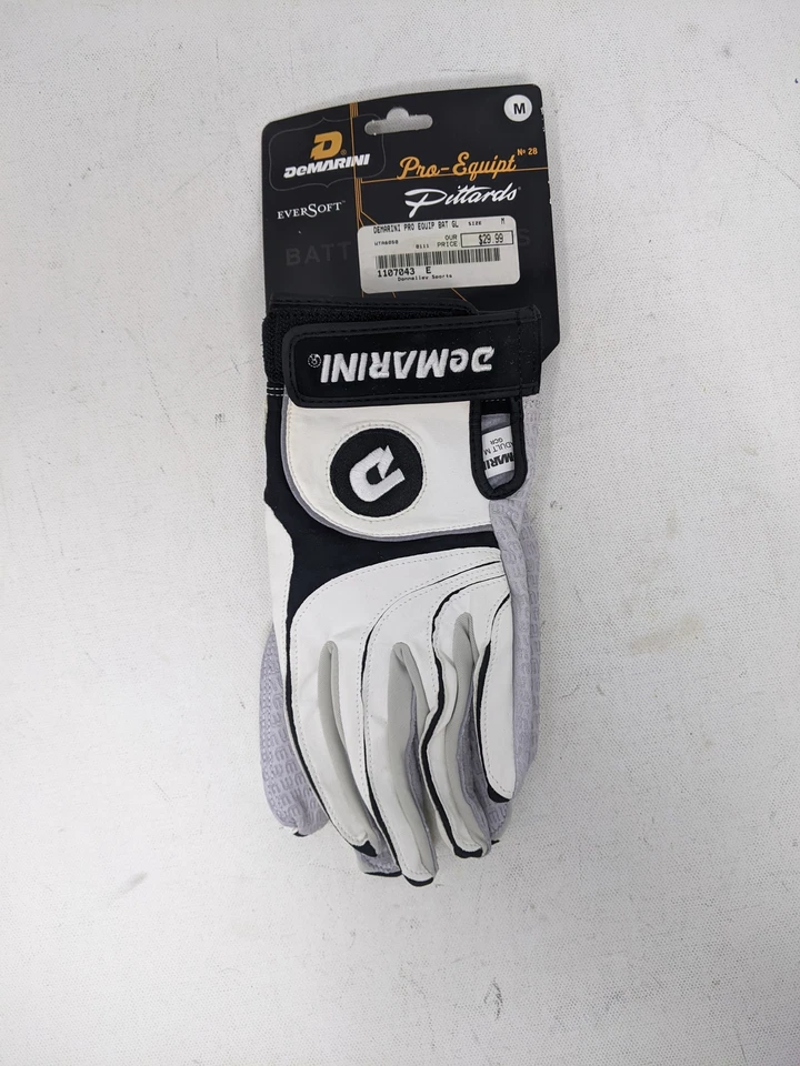 Luvas Demarini Pro Equip Eversoft tamanho M pele de carneiro compressão de lycra - Imagem 1 de 4