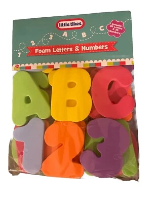 NEW Little Tikes Foam 26 Alphabet Letters & 10 #S 123 Bath time Educational ABCs - Image 1 of 4