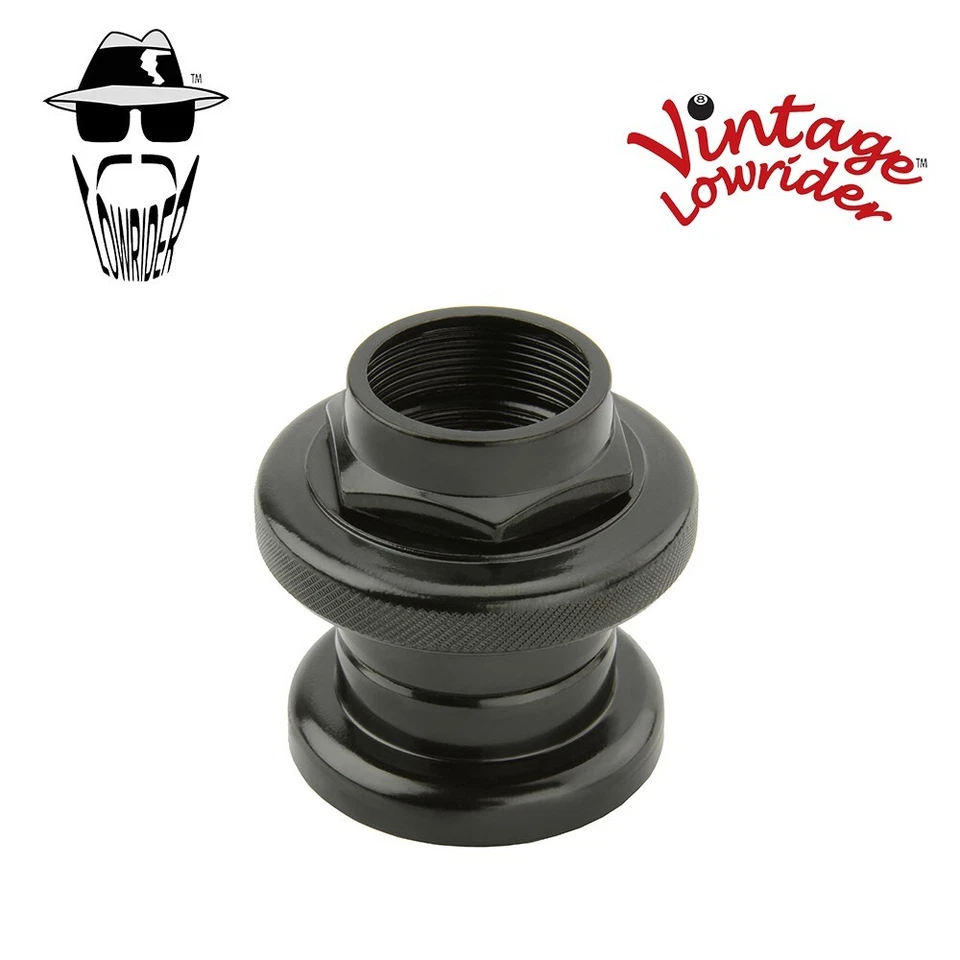 VINTAGE LOWRIDER STEEL THREADED HEADSET (SIZE 22.2X30X27MM) BLACK - Image 1 of 1