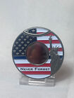 Never Forget Challenge Coin Cigar Cutter Thin Blue Line Statue Of Liberty