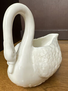 BELLEEK Swan Creamer Irish Porcelain 1st Black Mark 1891-1926 Antique