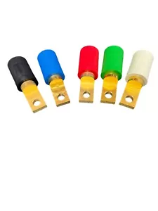 HUBBELL single pole male terminal offset STR bus bar 5 pc 120/208V Wye, 240V - Picture 1 of 2