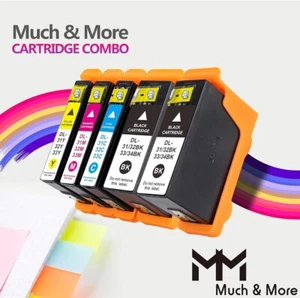 5 cartuchos de tinta Dell MM MUCH & MORE de repuesto para series 31, 32, 33 y 34. - Imagen 1 de 7