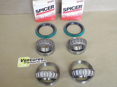 KIT DE ROLAMENTO E VEDAÇÃO DE RODA FORD F150 F100 4X4 DANA 44 SPICER FRONTAL OU TIMKEN - Imagem 1 de 4