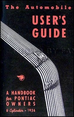 Manuale Dell'Owner Del Pontiac 6 Cilindri 1936 36 Deluxe Master Silver Streak - Immagine 1 di 2