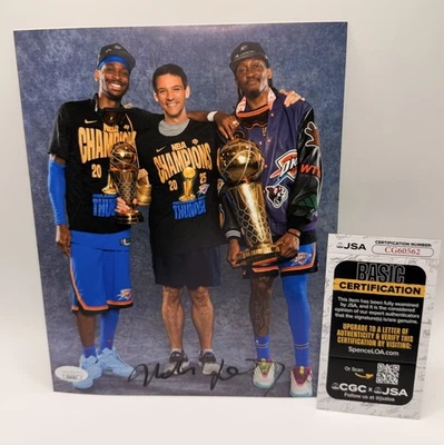 MARK DAIGNEAULT SIGNED 8x10 PHOTO OKC OKLAHOMA CITY THUNDER 2025 CHAMPION JSA - Image 1 of 2