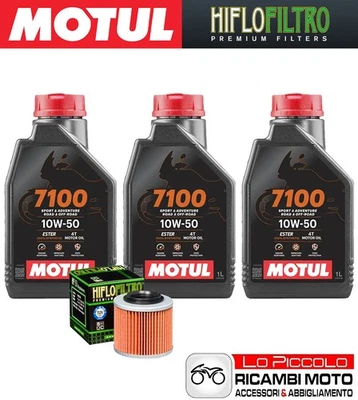 Kit Tagliando 3 OLIO [MOTUL] 7100 10w50 + FILTRO Bmw G 650 GS 2011 2012 2013 Foto 1 de 4