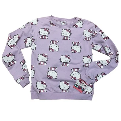 Sudadera Hello Kitty Talla 12 Estampado Completo Lavanda Púrpura Foto 1 de 4