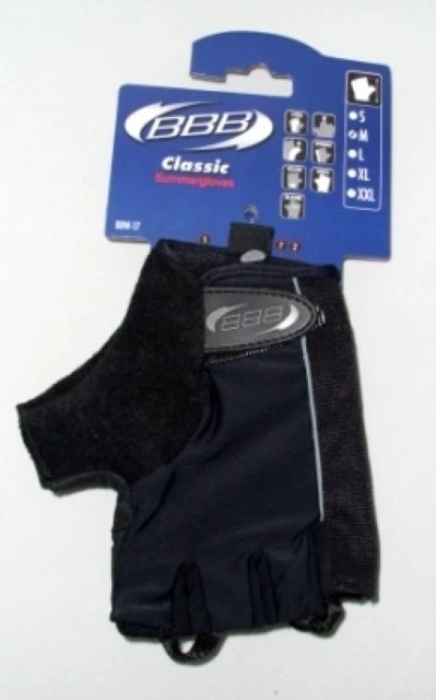 BBB BBW-17 Classic, Fahrradhandschuh, kurz, black, Gr. M - Bild 1 von 1