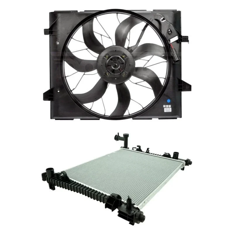 For Jeep Grand Cherokee 2011-2013 Dorman 2-Pc Radiator Fan Assemblie Kit — 第 1/1 张图片