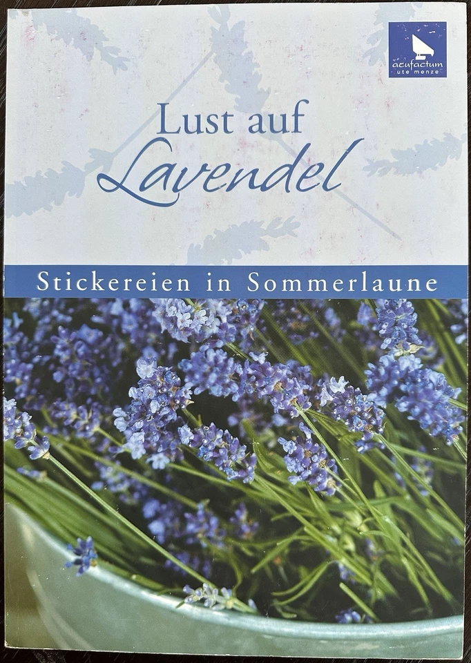 German cross stitch Booklet-ACUFACTUM-Lust Auf Lavendel-lavender - Image 1 of 4