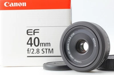 [ Unused in Box ] Canon EF 40mm F2.8 STM AF Macro Pancake Lens From JAPAN - image 1 of 4