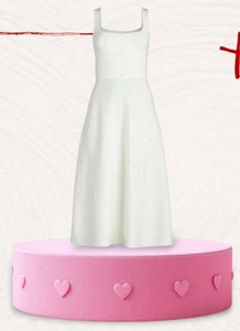 Free Assembly Elegant White Beaded Sleeveless Dress - Picture 1 of 5
