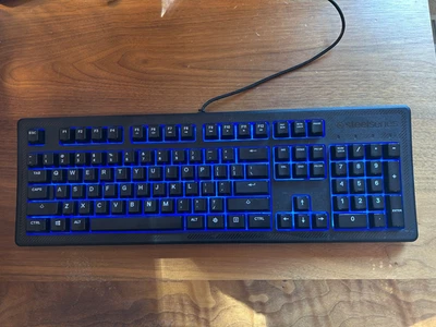SteelSeries Apex 100 Blue LED Backlit Gaming Keyboard - Image 1 of 4
