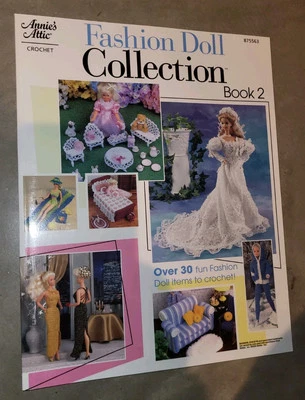 Fashion Doll Crochet Collection Book 2: Barbie Outfits Furniture 30+ Projects - Image 1 of 4