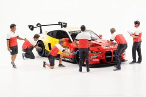 1:18 American Diorama Figur Pit Stop Crew BMW M4 GT3 Figuren Set ohne Fahrzeug - Picture 1 of 4