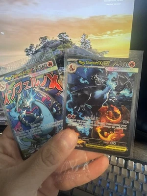 TCG Mega Charizard X EX SIR 125 + UPC Promo Phantasmal Flames SEALED Pokemon   - Image 1 of 3