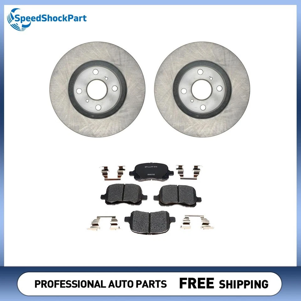 Juego de pastillas de freno de disco delanteras para Toyota Corolla 1998-2002 rotor de freno de disco Foto 1 de 4