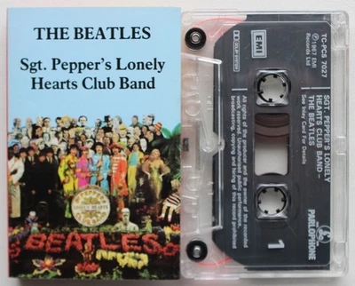 THE BEATLES - SGT. PEPPER'S LONELY (TCPCS7027) 1990s UK CASSETTE TAPE REISSUE - Image 1 of 3