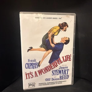 It's a Wonderful Life DVD 1946 James Stewart Donna Reed Remastered Edn R0 GC - Picture 1 of 3