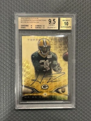 2014 Topps Platinum Superfractor Auto Ha Ha Clinton-Dix 1/1 BGS 9.5 Rookie RC - Image 1 of 2