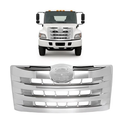 Parrilla superior delantera cromada ABS para Hino 238 258 268 338 2011-2018 para 2062665632 Foto 1 de 4