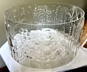"TAZÓN GRANDE FLORA de cristal IITTALA Oiva Toikka FINLANDIA 7,5"x 4""" - Imagen 1 de 8