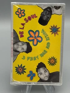 DE LA SOUL 3 feet high and rising Cassette 1989 TBC 1019 Tommy Boy Cracked - Picture 1 of 7
