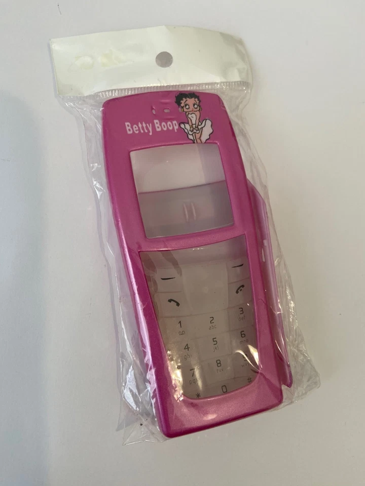 Fundas delanteras y traseras a juego Nokia 6220, 6225 CDMA Betty Boop ORIGINAL rosa rosa Foto 1 de 2