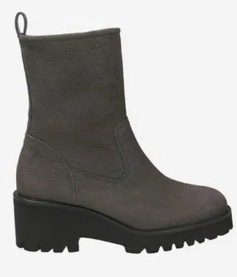 Botas para mujer Paul Green Newbury Nubuck media pantorrilla en hierro granulado talla 8,5 Foto 1 de 4