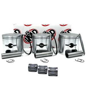 Kawasaki H2 750 KH750 13029-051 Piston Kits (3) & Bearings (3) +0.50mm / 71.50mm - Picture 1 of 1