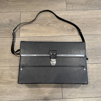 Estuche para cámara Polaroid negro de colección 3 ranuras hebilla correa frontal a presión SOLO ESTUCHE Foto 1 de 4