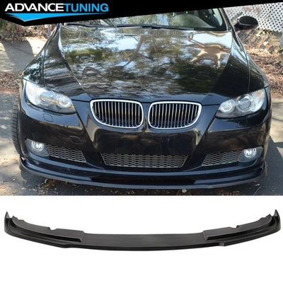 For 07-11 BMW E92 E93 3 Series Coupe H-Style Unpainted Front Bumper Lip Splitter - Изображение 1 из 4
