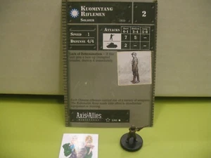 =Axis & Allies Miniatures BASE SET II Kuomintang Riflemen with card 3/45= - Picture 1 of 1