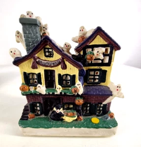 Zucche fantasma casa stregata fabbrica Halloween vintage con luci e suoni - Foto 1 di 8