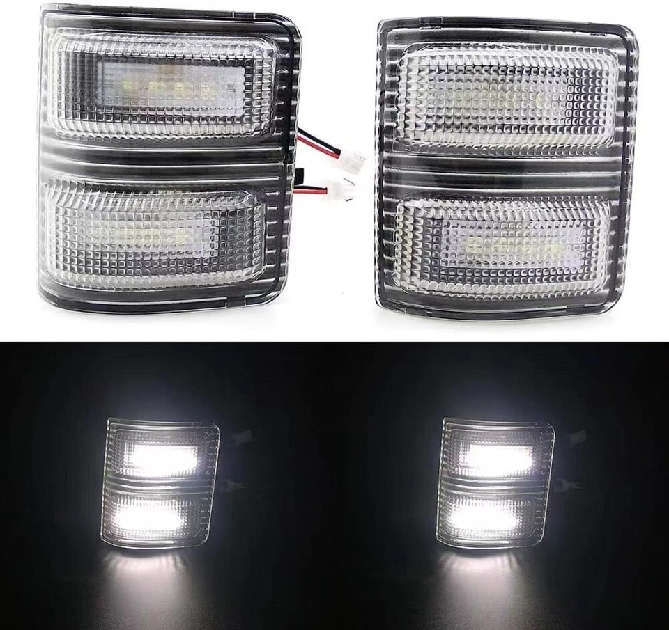 2 PIEZAS LED Luces de señalización de espejos laterales para 08-16 Ford F250 F350 F450 F550 Super Duty Foto 1 de 4