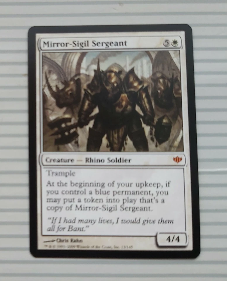 Magic: the Gathering Card - Conflux ~ Mythic ~ Mirror-Sigil Sergeant - Image 1 of 1