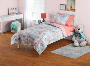 Your Zone Paris Bed in a Bag Coordinating Bedding Set, Twin