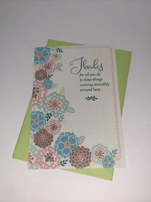 Tarjeta de agradecimiento Hallmark: para jefe/entrenador/maestro/enfermera/asistente administrativo Foto 1 de 4