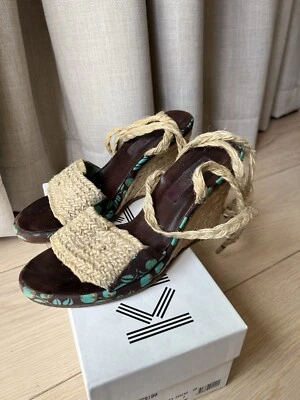 Kenzo Straw Platform Wedges Size 39/6UK — 第 1/4 张图片