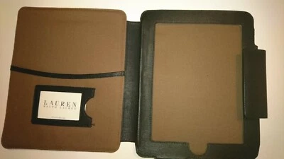 RALPH LAUREN LOGO LEATHER APPLE IPAD TABLET COVER CASE - Image 1 of 4