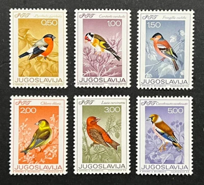 Travelstamps: 1968 Yugoslavia Stamps Mi 1274-1279, Fauna - Birds Mint MNH OG - Image 1 of 4