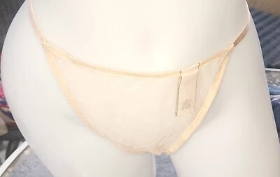 Tanga Victorias Secret ❤️ XL Rosa 🍑 Malha Transparente Pêssego Minúscula Nova Vintage  - Imagem 1 de 2