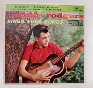 Jimmie Rodgers Sings Folk Songs (FOLK EP) EPR 1-315 PLAYS VG++ NO NOISE! - Picture 1 of 6