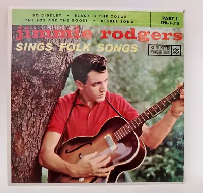 Jimmie Rodgers Sings Folk Songs (FOLK EP) EPR 1-315 PLAYS VG++ NO NOISE! - Image 1 of 4
