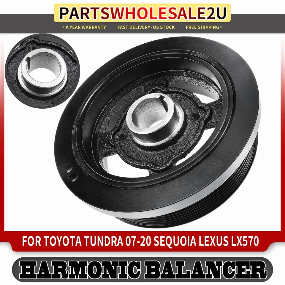 Equilibrador armónico para Toyota Tundra 07-20 Land Cruiser 08-20 Lexus GX460 10-20 Foto 1 de 4