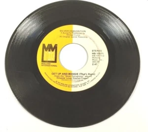 Two DISCO 45s~SILVER CONVENTION~Fly Robin Fly Get Up and Boogie Read - Picture 1 of 4